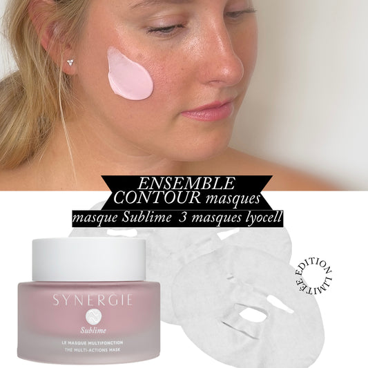 L'ensemble masque Sublime et 3 masques Lyocell