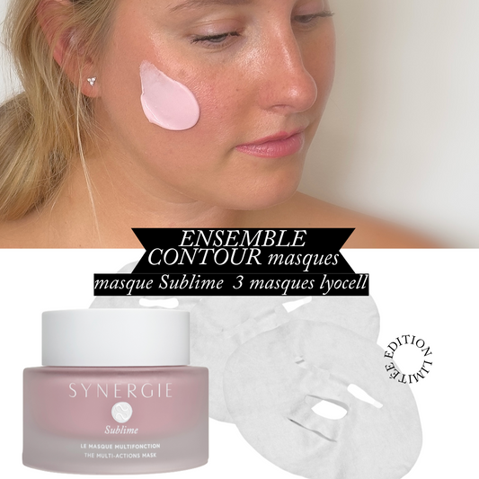 L'ensemble masque Sublime et 3 masques Lyocell pour les fêtes